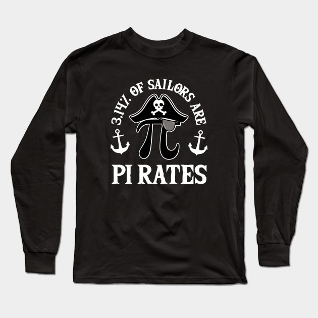 3.14 Percent of Sailors are Pi Rates Long Sleeve T-Shirt by DetourShirts